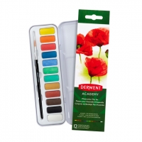 Derwent Academy aquarelverfset (12 kleuren) 2301955 209811