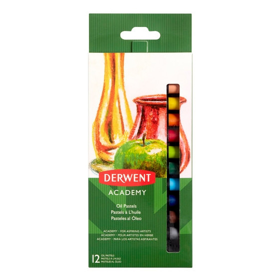 Derwent Academy oliepastelkrijt (12 stuks) 2301952 209808 - 1