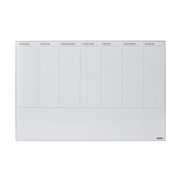 Desq design ultra thin frame weekplanbord 60 x 90 cm 4321 400741 - 1