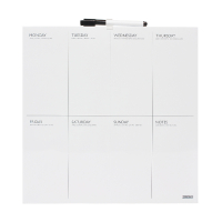 Desq frameless weekplanbord 35 x 35 cm 4209 400742