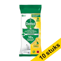 Aanbieding: 10x Dettol Schoonmaakdoekjes Citrus (30 doekjes) SDE01134