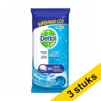 Aanbieding: 3x Dettol Power & Fresh reinigingsdoekjes Oceaan (110 doekjes) SDE01070