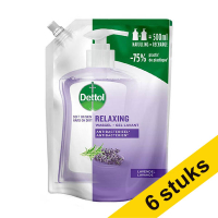 Aanbieding: 6x Dettol handzeep navulling Lavendel (500 ml)