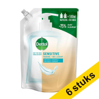 Aanbieding: 6x Dettol handzeep navulling Sensitive (500 ml)