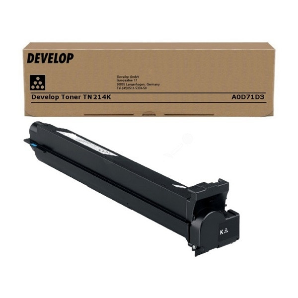 Develop TN-214K (A0D71D3) toner zwart (origineel) A0D71D3 049256 - 1