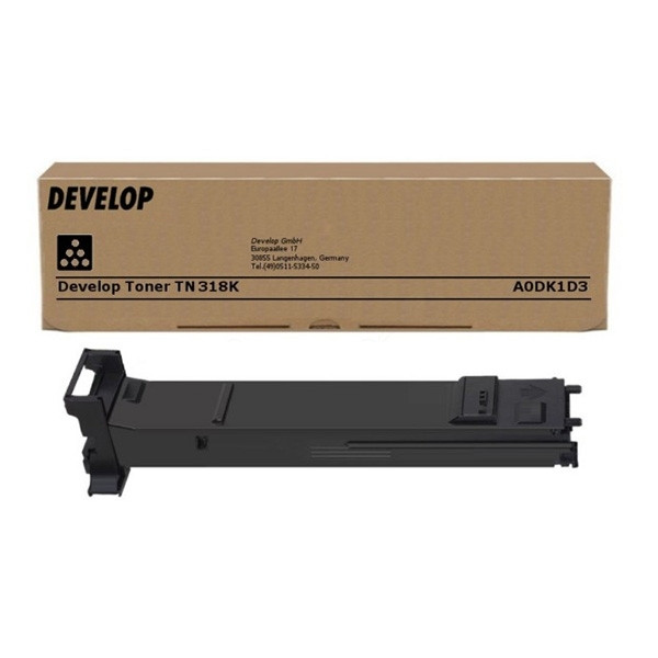 Develop TN-318K (A0DK1D3) toner zwart (origineel) A0DK1D3 049126 - 1