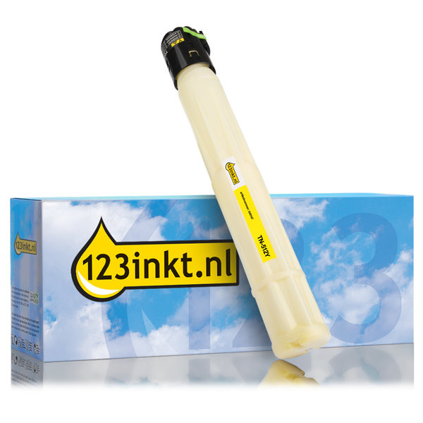 Develop TN-512Y (A33K2D2) toner geel (123inkt huismerk) A33K2D2C 049147 - 1