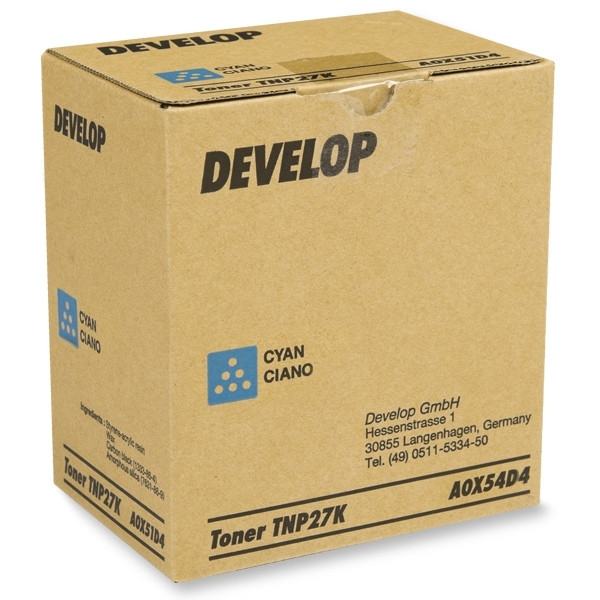 Develop TNP-27C toner cyaan (origineel) A0X54D4 049068 - 1