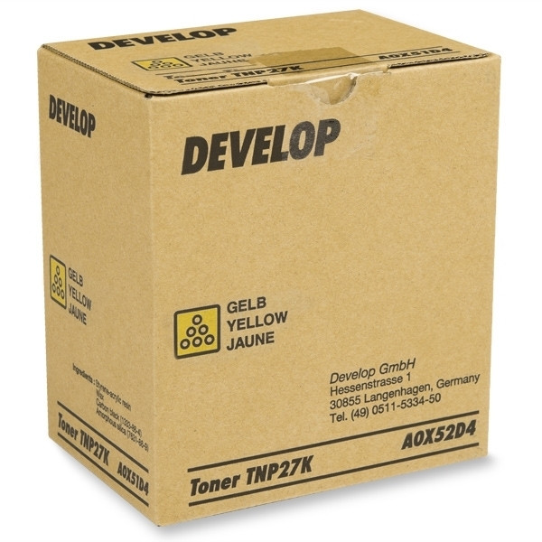 Develop TNP-27Y toner geel (origineel) A0X52D4 049072 - 1