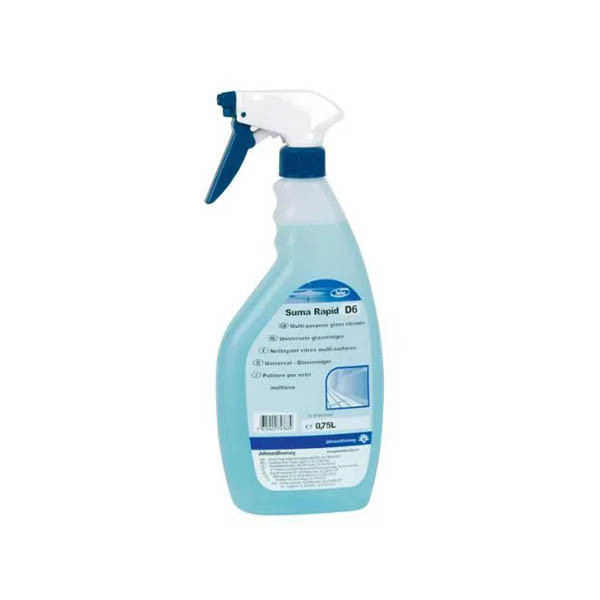 Diversey Suma Rapid glasreiniger spray 750 ml (6 stuks) 298068 - 1