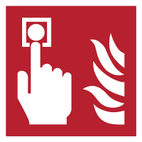 Djois waarschuwingsbord brandmelder (200 x 200 mm)
