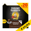 Aanbieding: 4x Douwe Egberts Espresso Krachtig koffiecups (20 stuks)