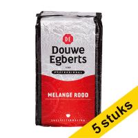 Douwe Egberts Aanbieding: 5x Douwe Egberts Melange Rood snelfiltermaling 1 kg  200260