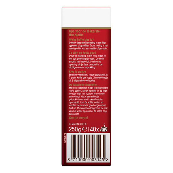 Douwe Egberts Aroma Rood snelfiltermaling 250 g 8164 422004 - 4