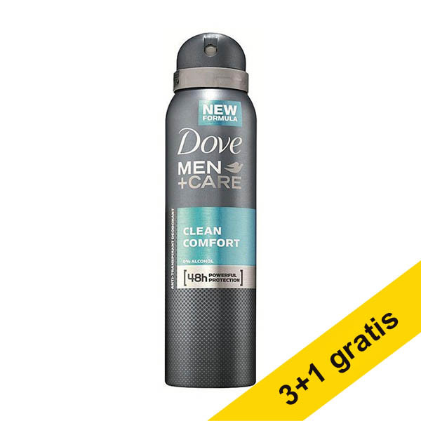 Aanbieding: 4x Dove Men+Care Clean Comfort deodorant spray (150 ml) SDO00711 - 1