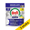 Aanbieding: 3x Dreft Professional All-in-One Platinum Vaatwastabletten Citroen (81 vaatwasbeurten) SDR08732 - 1