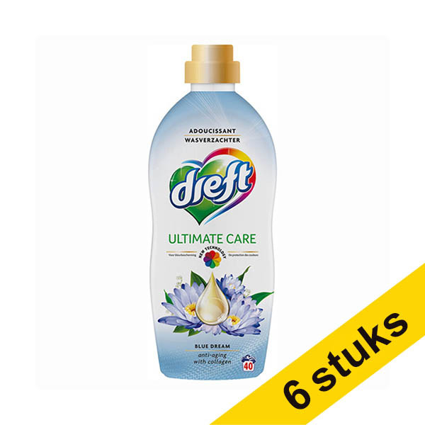 Aanbieding: 6x Dreft ultimate care blue dream wasverzachter 1 L (40 wasbeurten) SDR06178 - 1