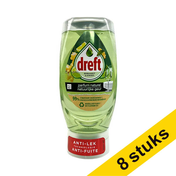 Aanbieding: 8x Dreft Max Power Bergamot & Ginger afwasmiddel (370 ml) SDR06040 - 1