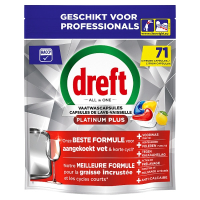 Dreft Professional All-in-One Platinum Plus Lemon Vaatwastabletten (71 vaatwasbeurten) SDR08735