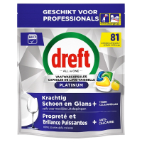 Dreft Professional All-in-One Platinum Vaatwastabletten Citroen (81 vaatwasbeurten) SDR08731