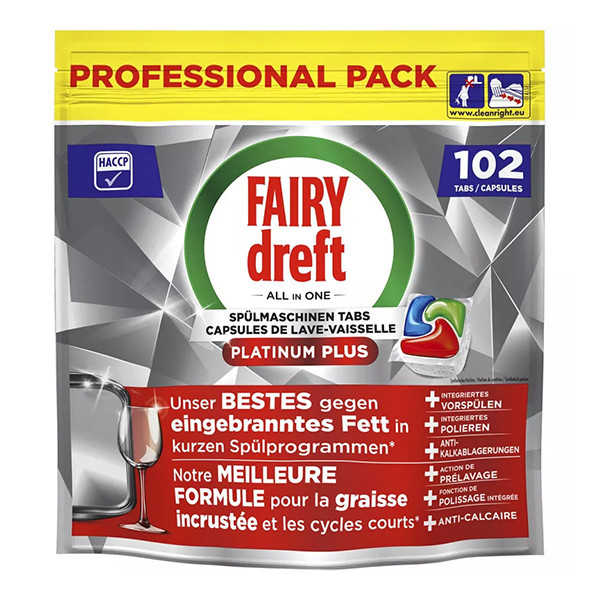 Dreft Professional Platinum Plus Vaatwastabletten (102 stuks) SDR08737 - 1