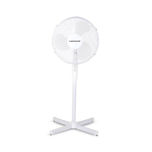 Dunlop Aanbieding: 3x Dunlop ventilator staand met 3 snelheidsstanden wit (40 cm)  400691 - 4