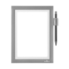 Durable Duraframe NOTE informatiekader A5 zelfklevend zilver 499423 310196