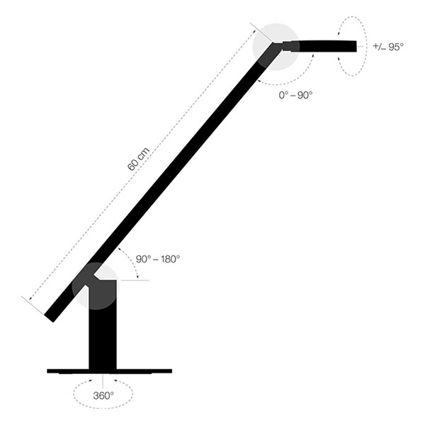 Durable Luctra Lite Base led-bureaulamp zwart 921401 310255 - 4