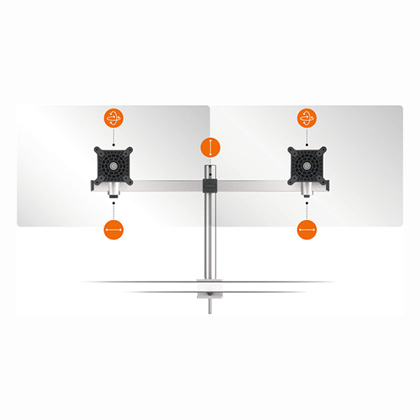 Durable Pro monitorarm voor 2 monitoren zilver (met klem) 508523 310266 - 7