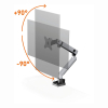 Durable Select Plus monitorarm voor 1 monitor zilver (met klem en bladdoorvoer) 509623 310267 - 6