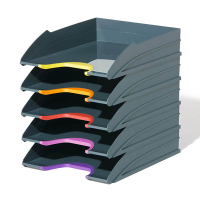 Durable Varicolor brievenbak grijs/gekleurd (5 stuks)