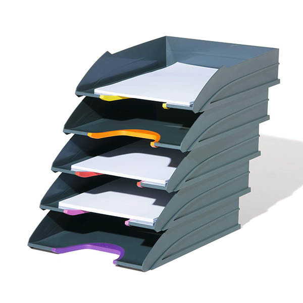 Durable Varicolor brievenbak grijs/gekleurd (5 stuks) 310293 - 2