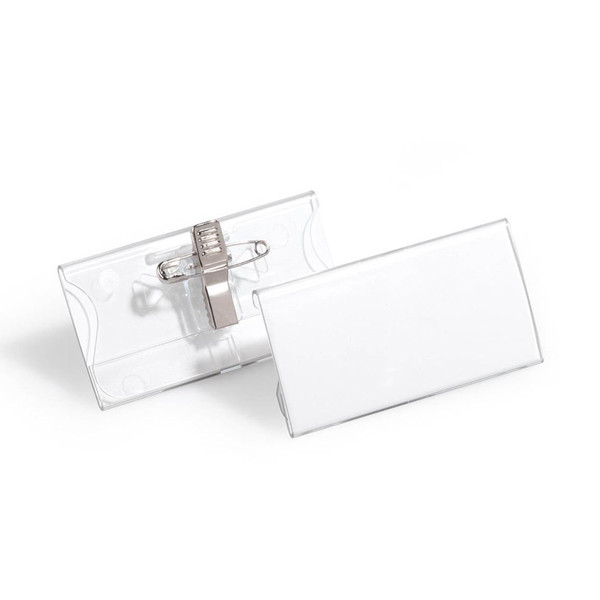 Durable acryl naambadge met combiklem 75 x 40 mm (25 stuks) 310085 - 1