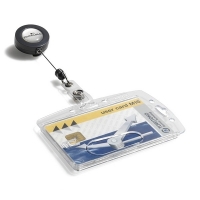 Durable kaarthouder mono met afrolmechanisme 87 x 54 mm (10 stuks) 801219 310037