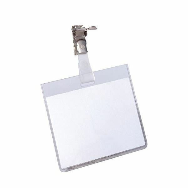 Durable naambadge gesloten met klem 90 x 60 mm (25 stuks) 800319 310077 - 1
