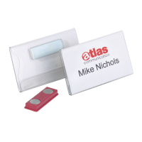 Durable naambadge met magneet 75 x 40 mm (25 stuks) 811619 310090