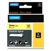 Dymo 1734525 IND Rhino tape flexibel nylon zwart op geel 24 mm (origineel)