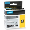 Dymo 1805413 IND Rhino tape vinyl zwart op grijs 12 mm (origineel) 088620 - 1
