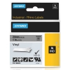 Dymo 1805425 IND Rhino tape vinyl zwart op grijs 24 mm (origineel)