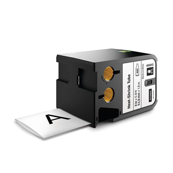 Dymo 1868812 XTL tape krimpkous zwart op wit 54 mm (origineel) 1868812 089046 - 1