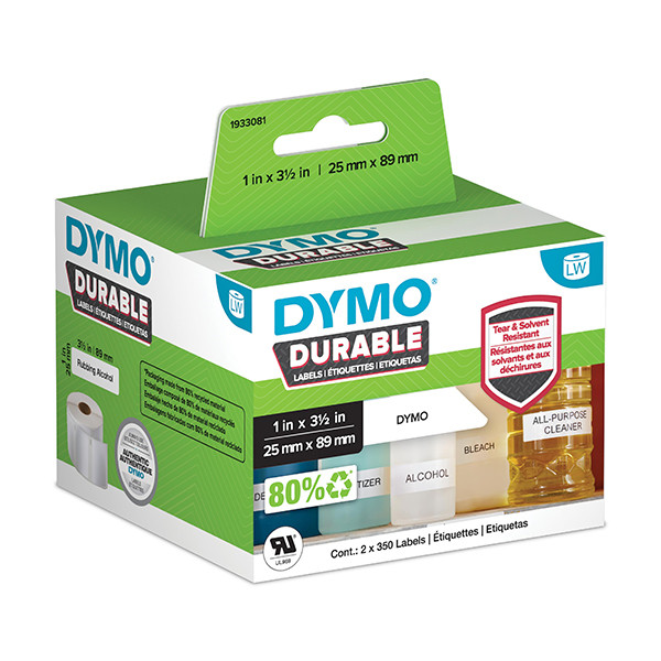 Dymo 1933081 / 22112285 duurzame magazijnetiketten (origineel) 1933081 2112285 088574 - 1