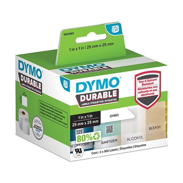 Dymo 1933083 / 22112286 duurzame vierkante etiketten (origineel) 1933083 088576 - 1