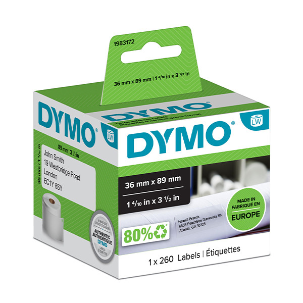 Dymo 1983172 brede adresetiketten 1 rol (origineel) 1983172 088592 - 1