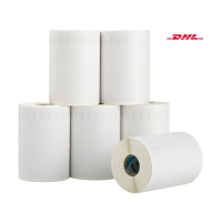 Dymo 2177565 brede adresetiketten DHL 6 stuks 2166659 (123inkt huismerk) 089177