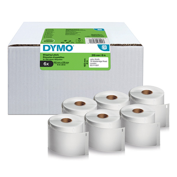 Dymo 2177565 brede adresetiketten DHL 6 stuks 2166659 (origineel) 2177565 089176 - 1