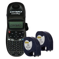 Dymo LetraTag LT-100H beletteringsysteem zwart + 2 tapes  833319