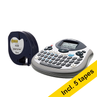 Dymo LetraTag LT-100T beletteringsysteem (QWERTY) + 5 wit op papier tapes 833469