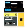 Dymo S0718090 / 18491 IND Rhino tape flexibel nylon zwart op geel 19 mm (origineel)