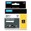 Dymo S0718120 / 18489 IND Rhino tape flexibel nylon zwart op wit 19 mm (origineel)