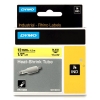 Dymo S0718310 / 18056 IND Rhino tape krimpkous zwart op geel 12 mm (origineel)